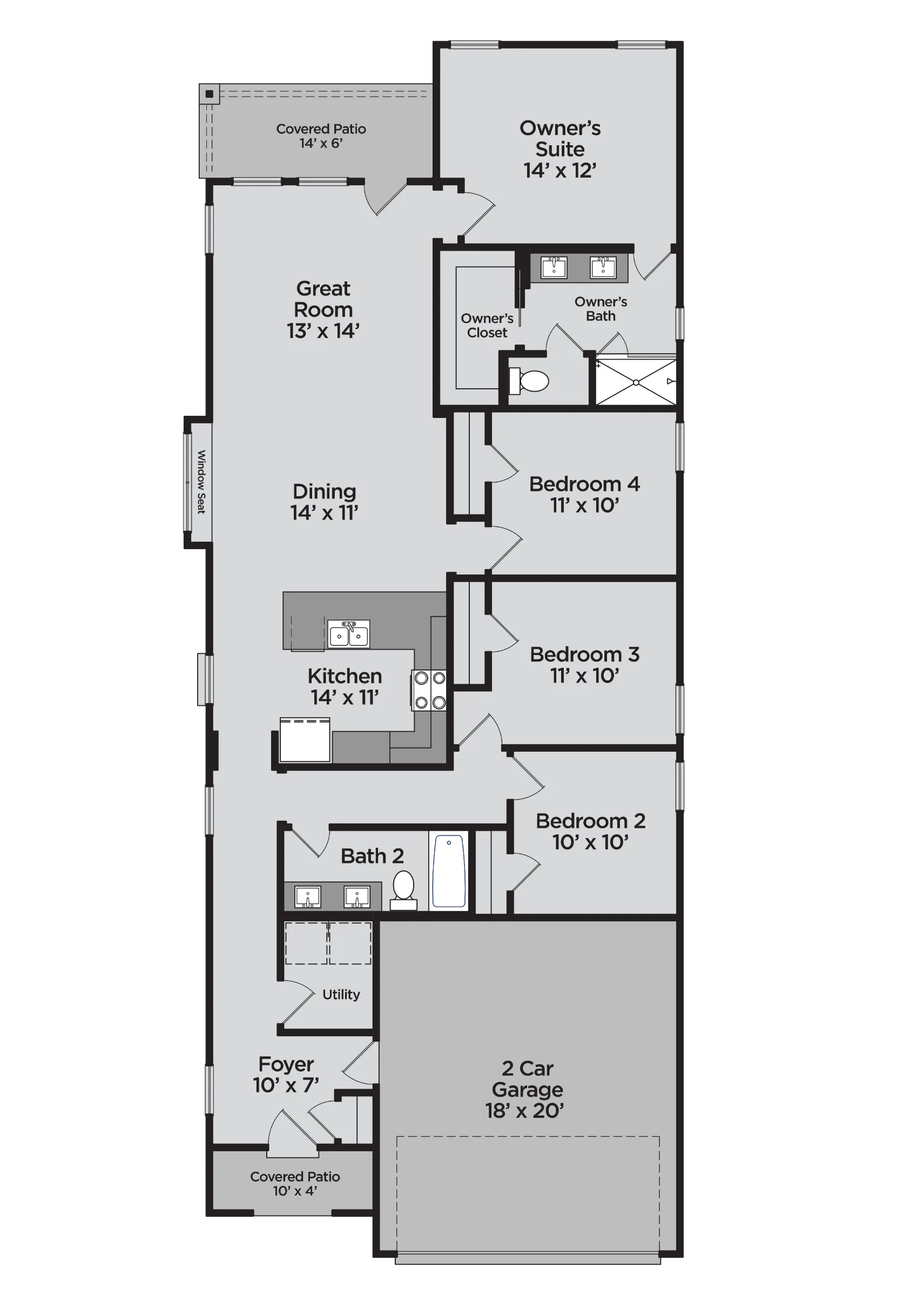 Bandera floor plan drawing