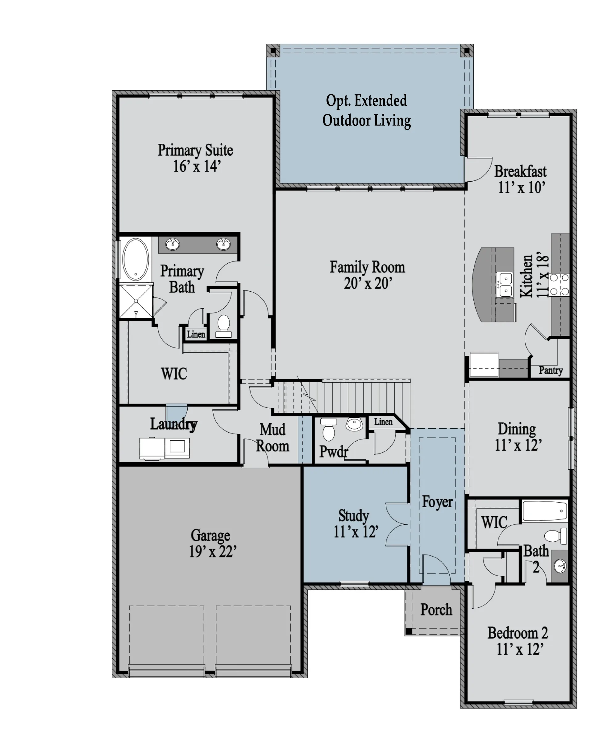 Whitney floor plan drawing