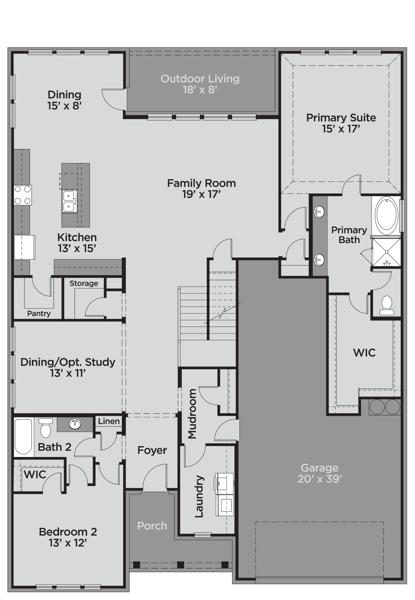 Grayson floor plan drawing