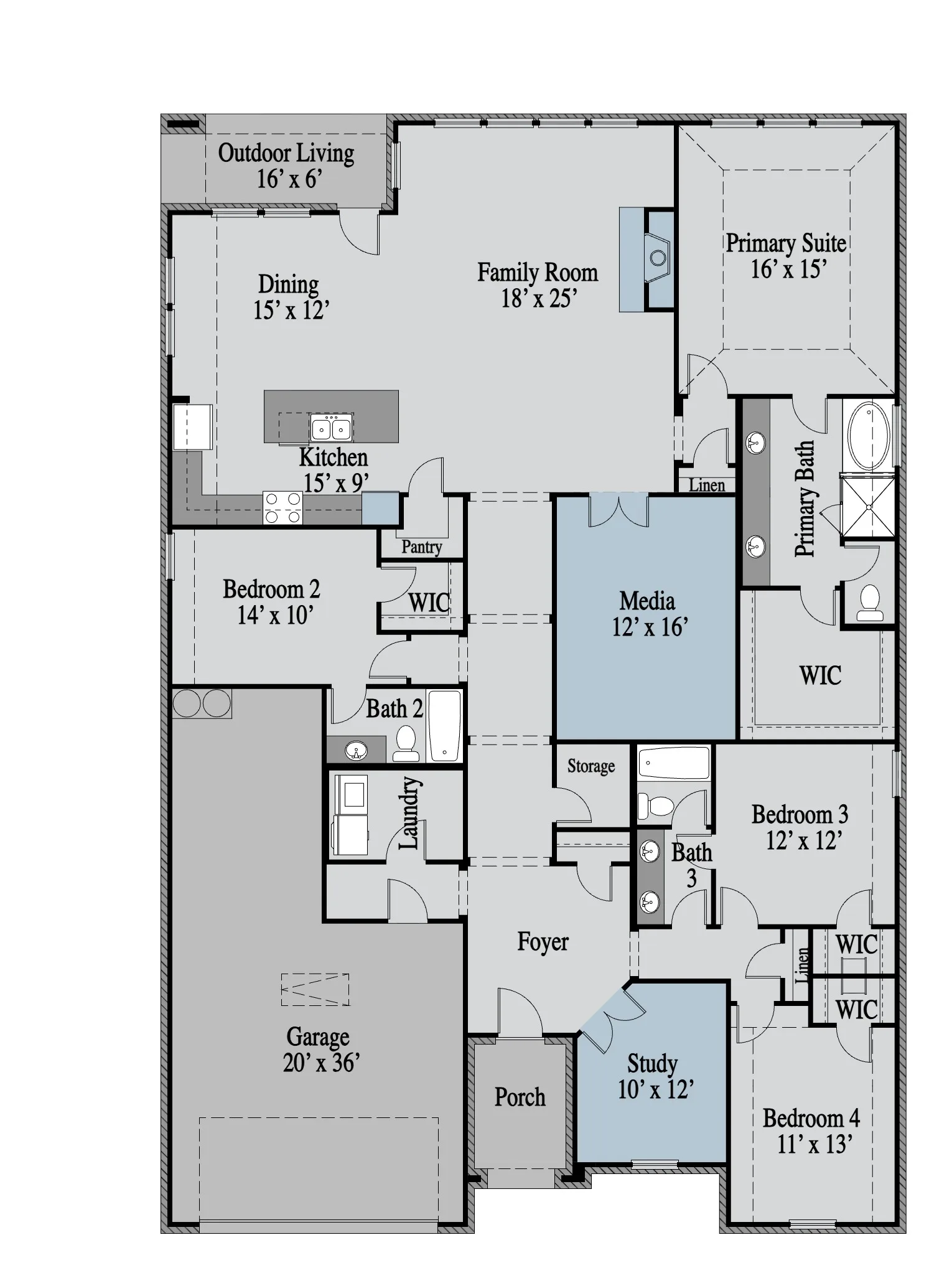 Jackson floor plan drawing