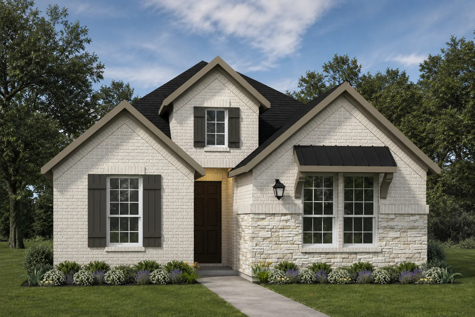 This home — photograph published by the builder