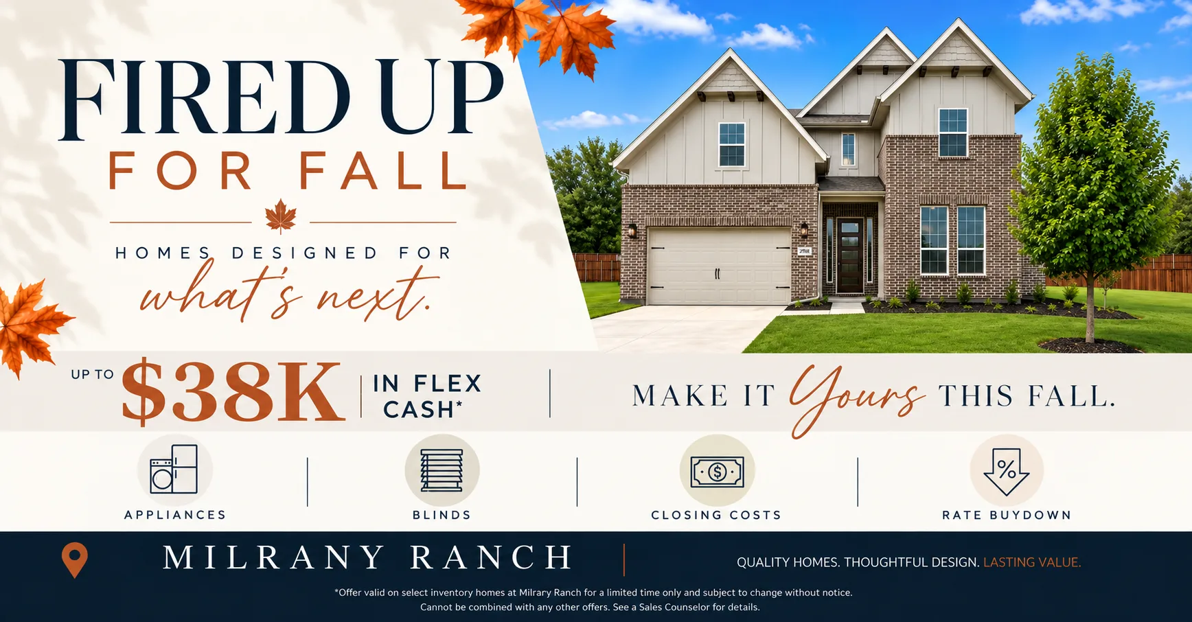 Milrany Ranch - $38k Flex Cash