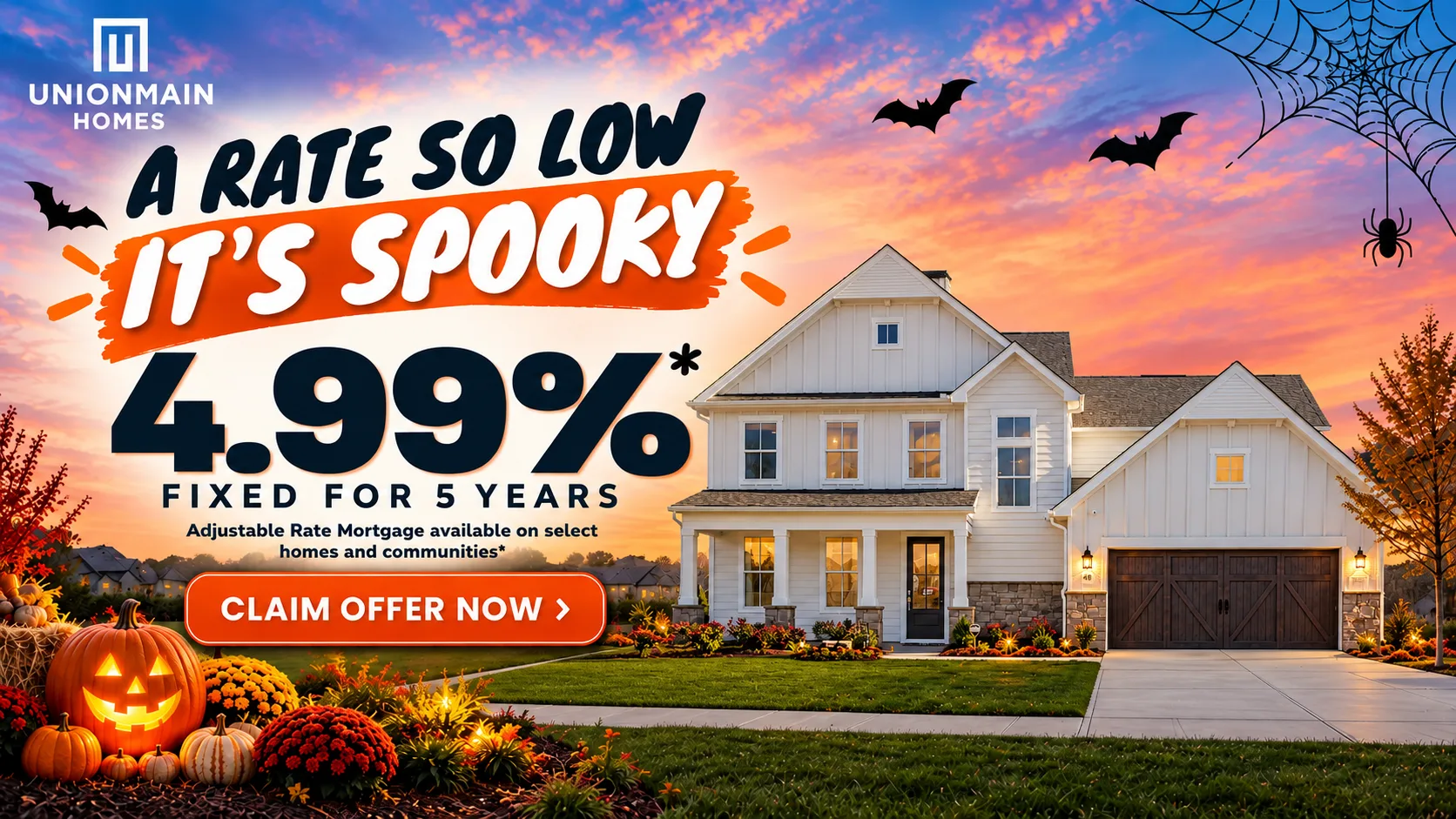 Spooky Low rate in GA - 4.99%