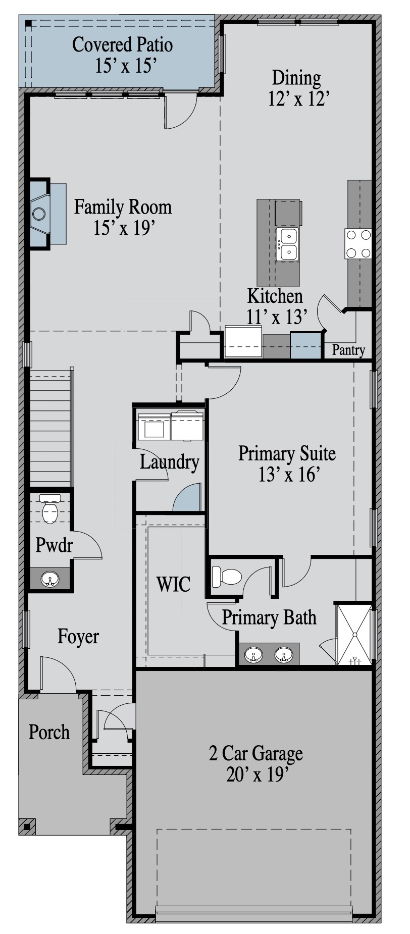 Walton floor plan drawing