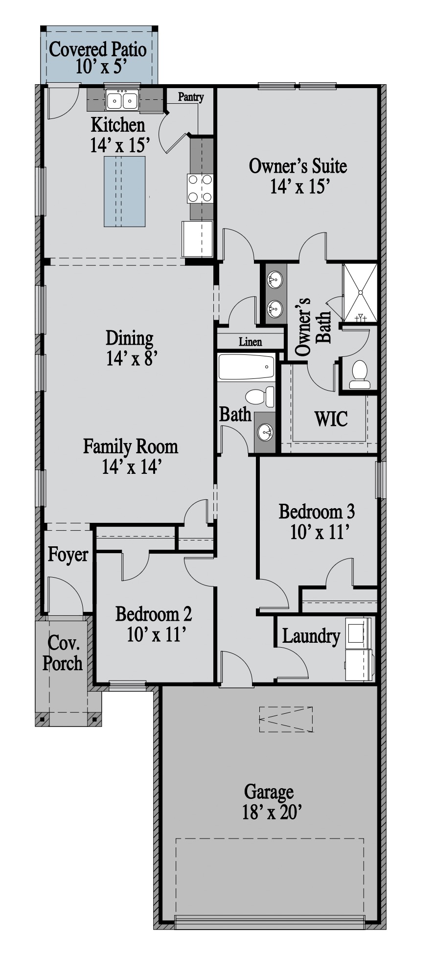 Burnet floor plan drawing