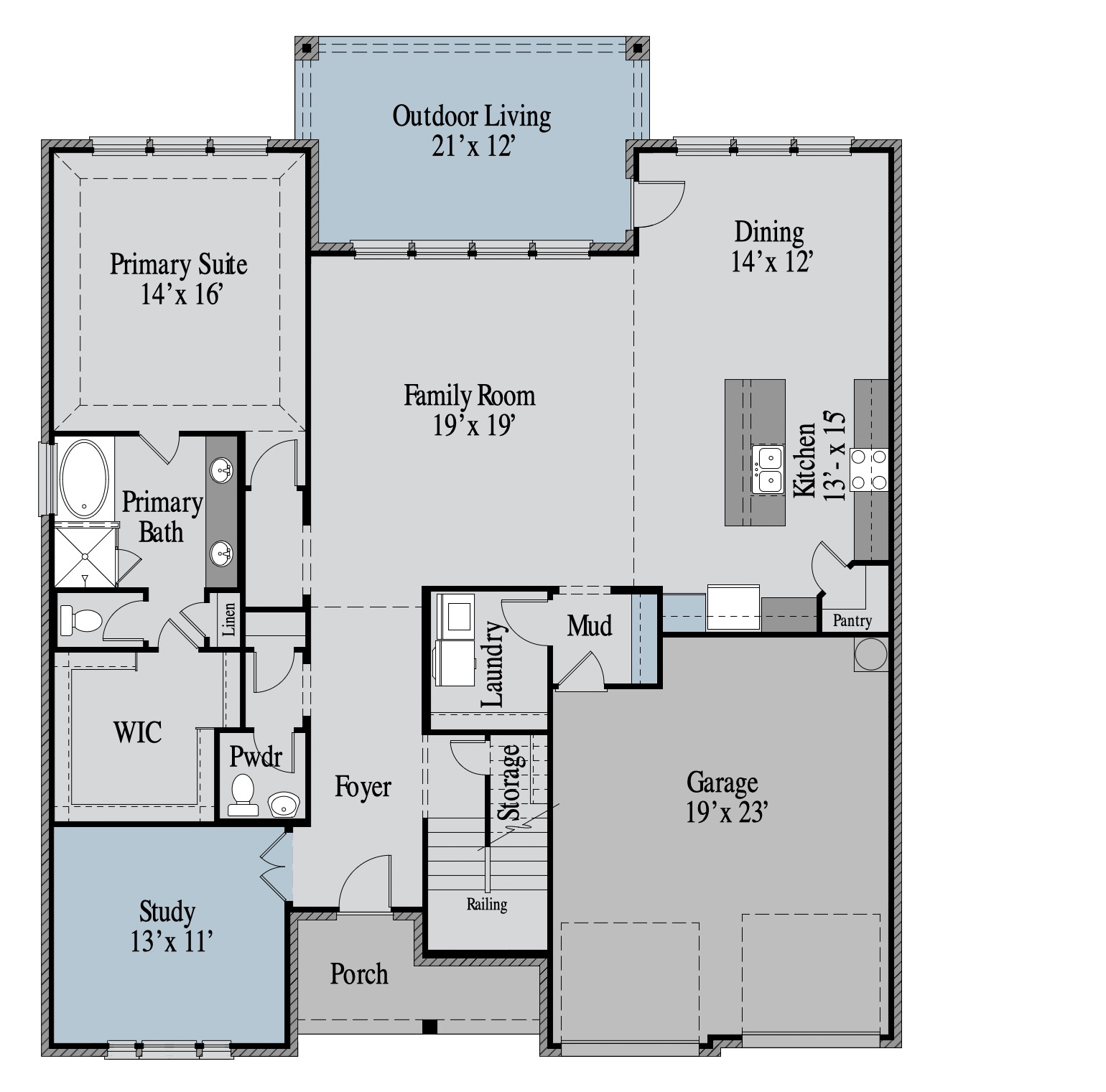 Kirby floor plan drawing