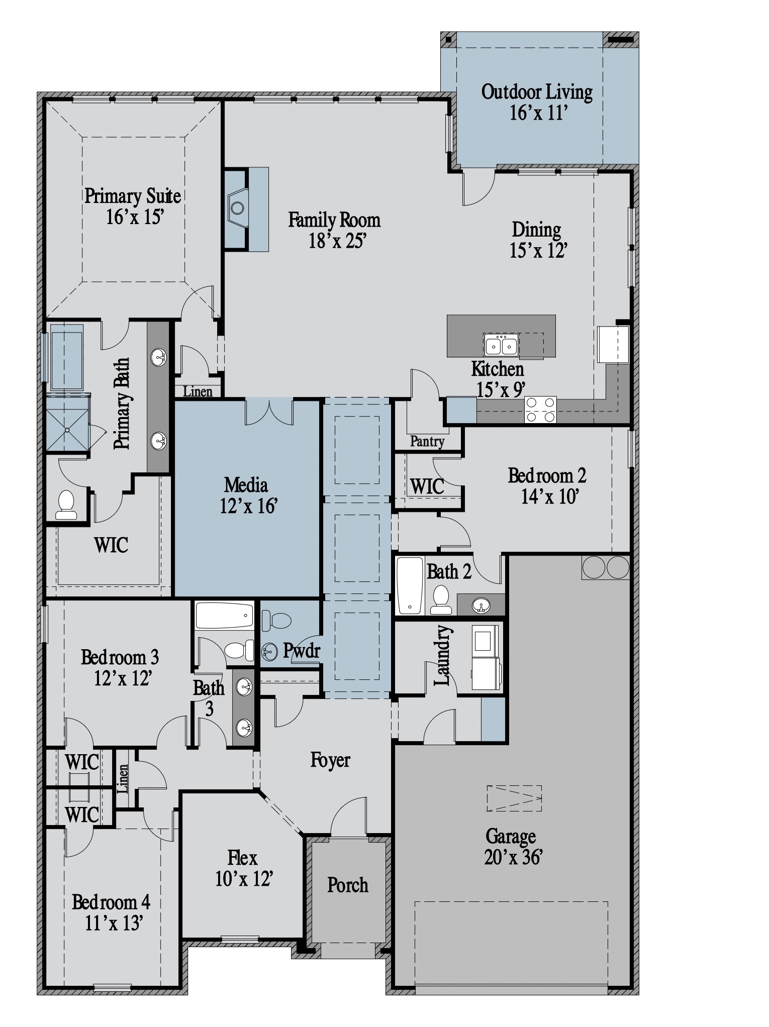 Jackson floor plan drawing
