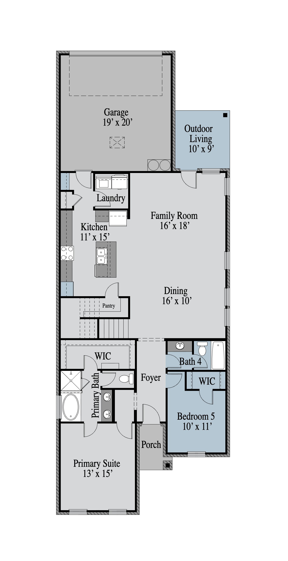 Willow floor plan drawing