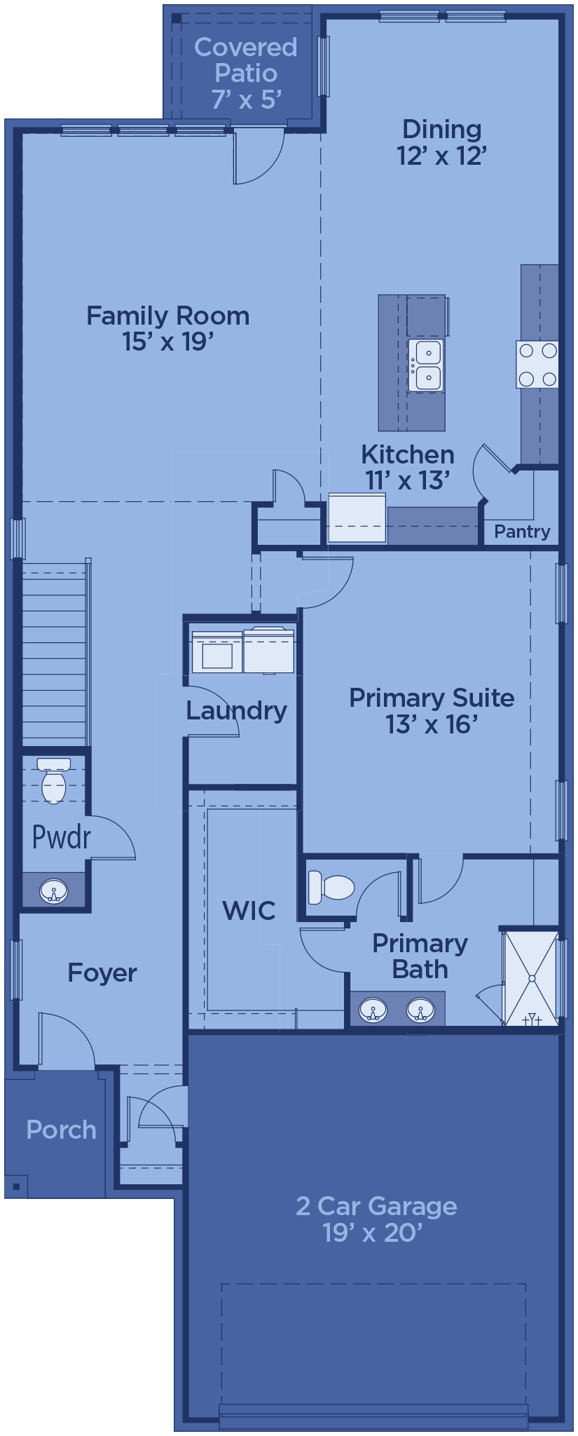Walton floor plan drawing