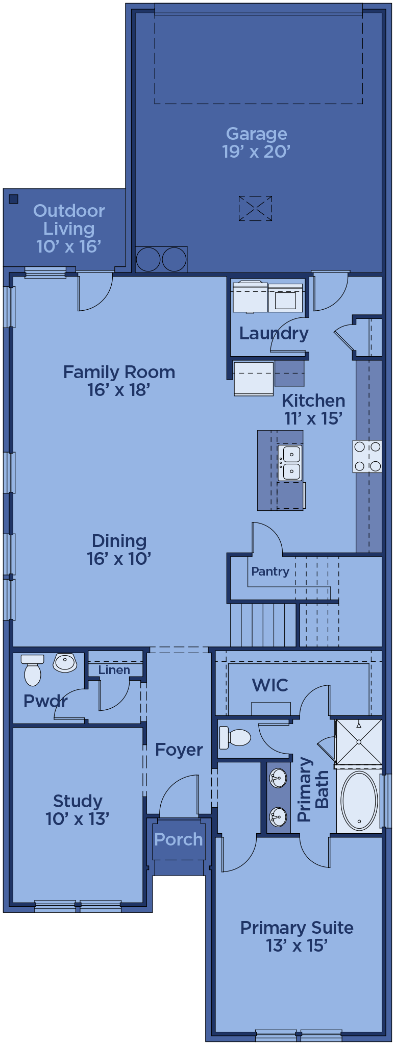 Willow floor plan drawing