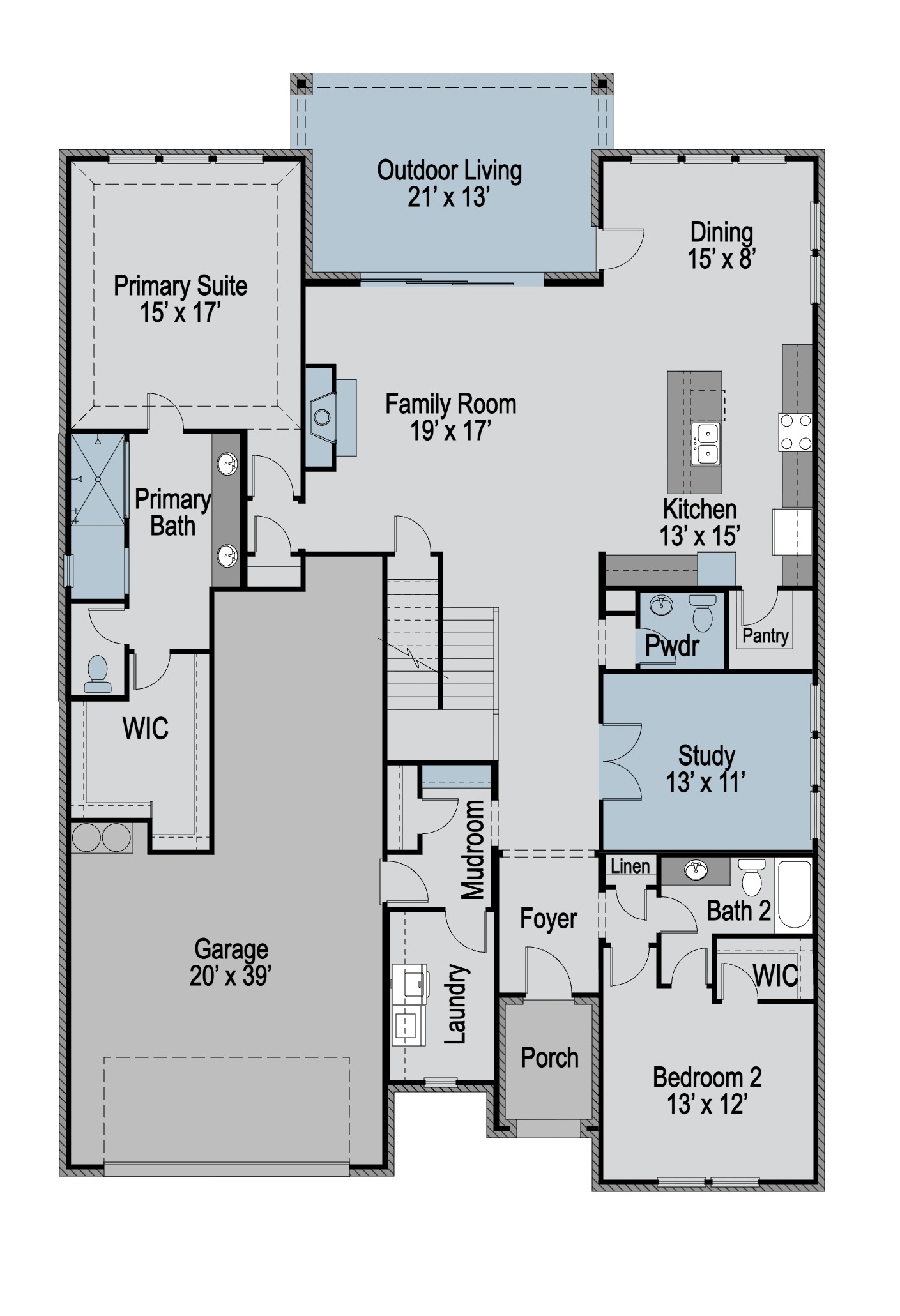 Grayson floor plan drawing