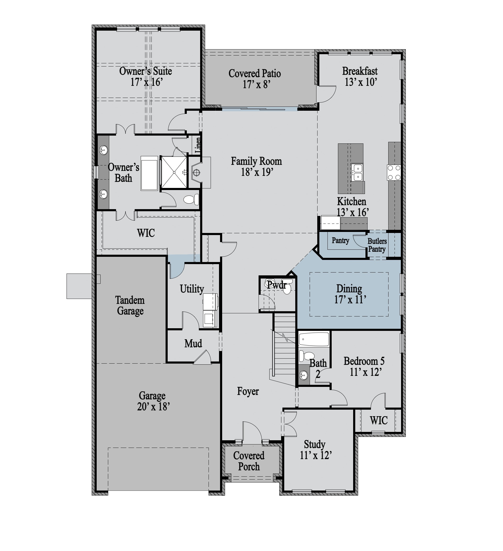 Eastland floor plan drawing